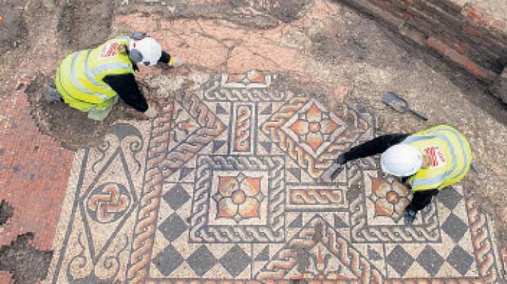 Londra’da Roma mozaiği keşfi